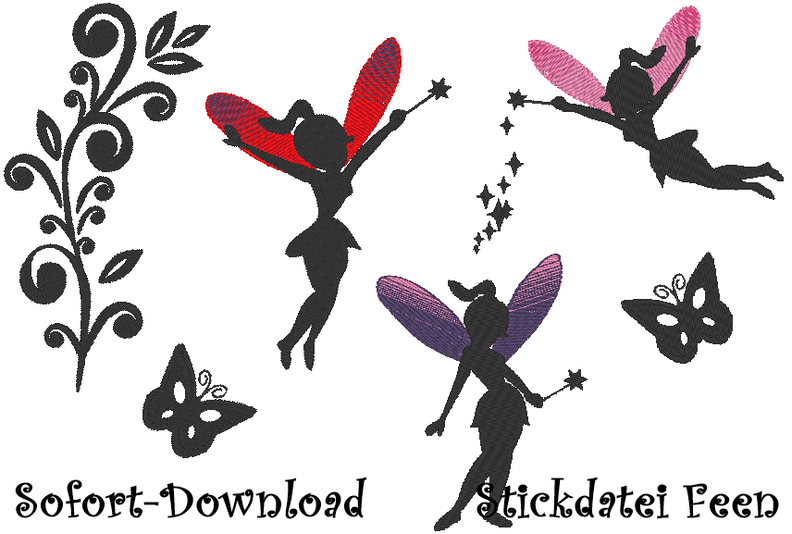 Stickdatei Fee Elfe image number 1