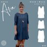 Kleid/Bluse Damen - Schnittmuster Gr. 32-54 - meine AVA #55 thumbnail number 7