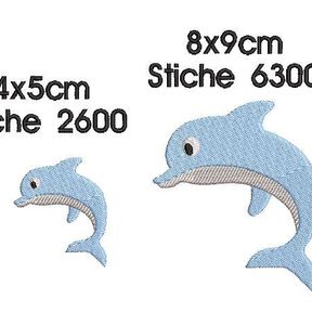 Stickdatei Unterwasserwelt SET 10x10cm Rahmen