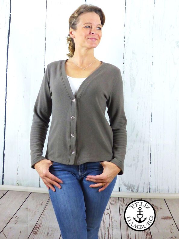 Ebook / Schnittmuster lillesol women No.59 Basic-Strickjacke image number 5