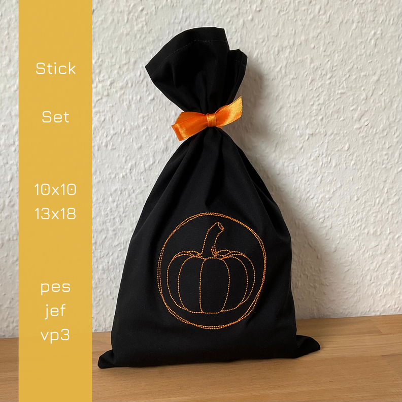 Kürbis Stickdatei 10x10 und 13x18 | DIY Hunger image number 3