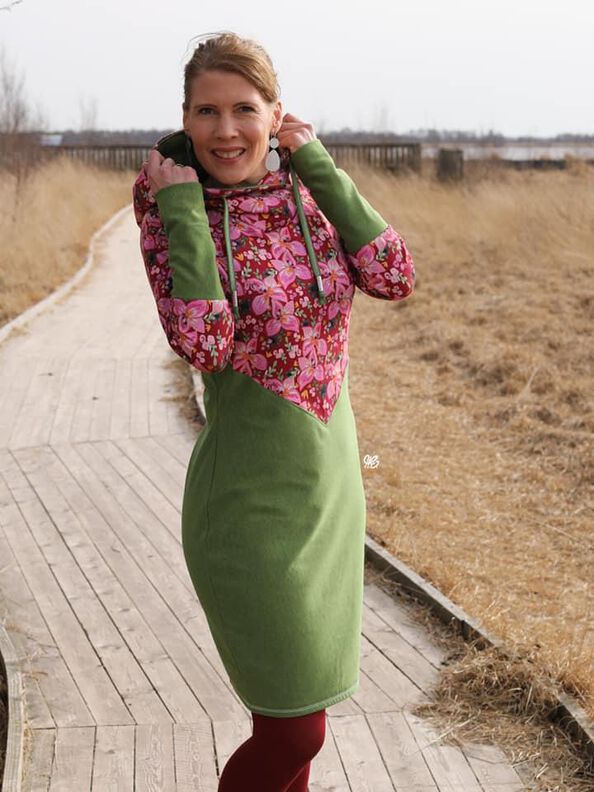 Hoodiekleid UDINE Gr.32-56 Ebook Schnittmuster image number 4
