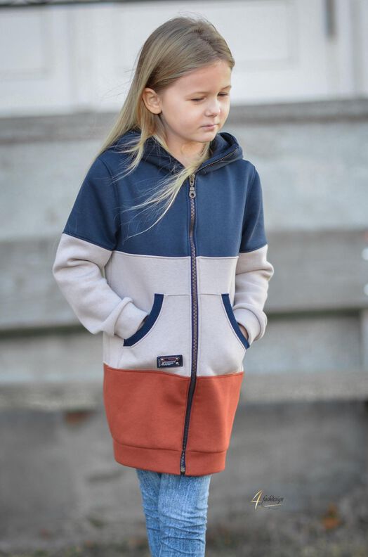 Sweatjacke Kinder - Schnittmuster Gr. 128-176 - CLARA #115 image number 8