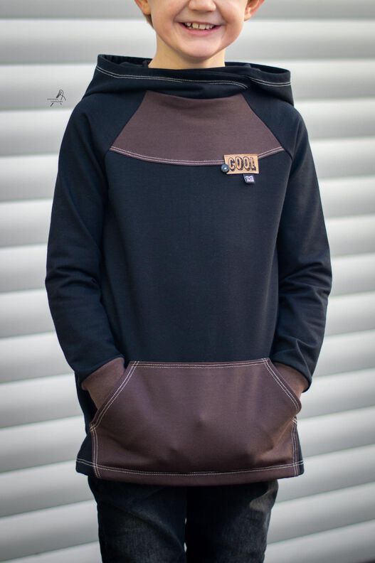 *Kids Raglan Hoodie* Longhoodie Hoodie image number 3