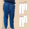 Toni Kinderhose mit Gummizug und Taschen Gr. 98-164, A4+A0 thumbnail number 1