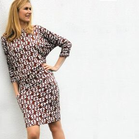 Kleid Fledermaus&auml;rmel (34-54) VELOZA Damen Schnittmuster