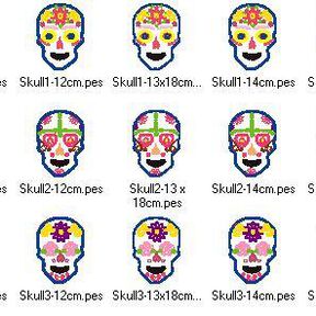 Stickdatei Skull - Schädel - Totenkopf 