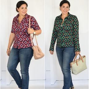 Ebook /Schnittmuster lillesol women No.57 Jerseybluse Leanna