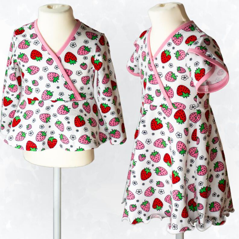 Becca Jerseykleid mit Wickeloberteil Gr. 86-158, A4+A0 image number 1