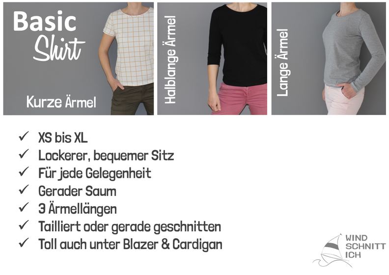 Basic Shirt * kurz/ halblang/ Langarmshirt * A4, A0, Beamer image number 2