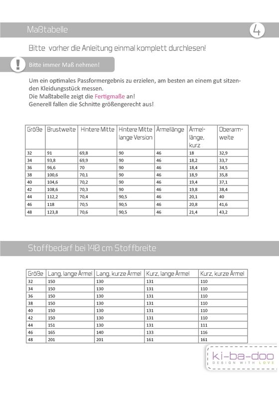 Ebook/Nähanleitung Hemdbluse Bluse MACALLA Damen Gr. 32 - 48 image number 4