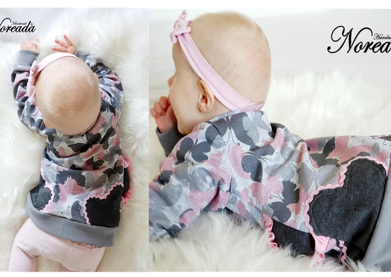 Lovely Heart Jacke und Hoodie Gr. 74 bis 152 image number 3