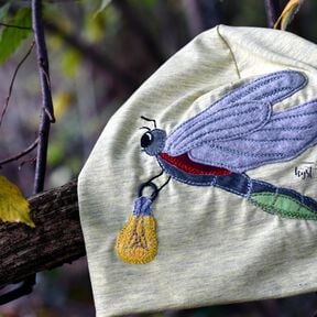 Applikationsvorlage und Nähanleitung Glühwürmchen