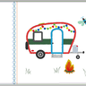 Camping Anhänger Campinganhänger inkl. Kissen ITH Stickdatei thumbnail number 3