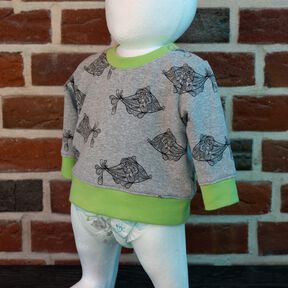 Baby Pullover „Jojo“ Knopfleiste und Bündchen Gr 56-98 A4+A1 Baby Pullover „Jojo“ Knopfleiste und Bündchen Gr 56-98 A4+A1