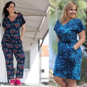 Kombi-Ebook Kleid und Jumpsuit Marie & Joana Gr.34-54