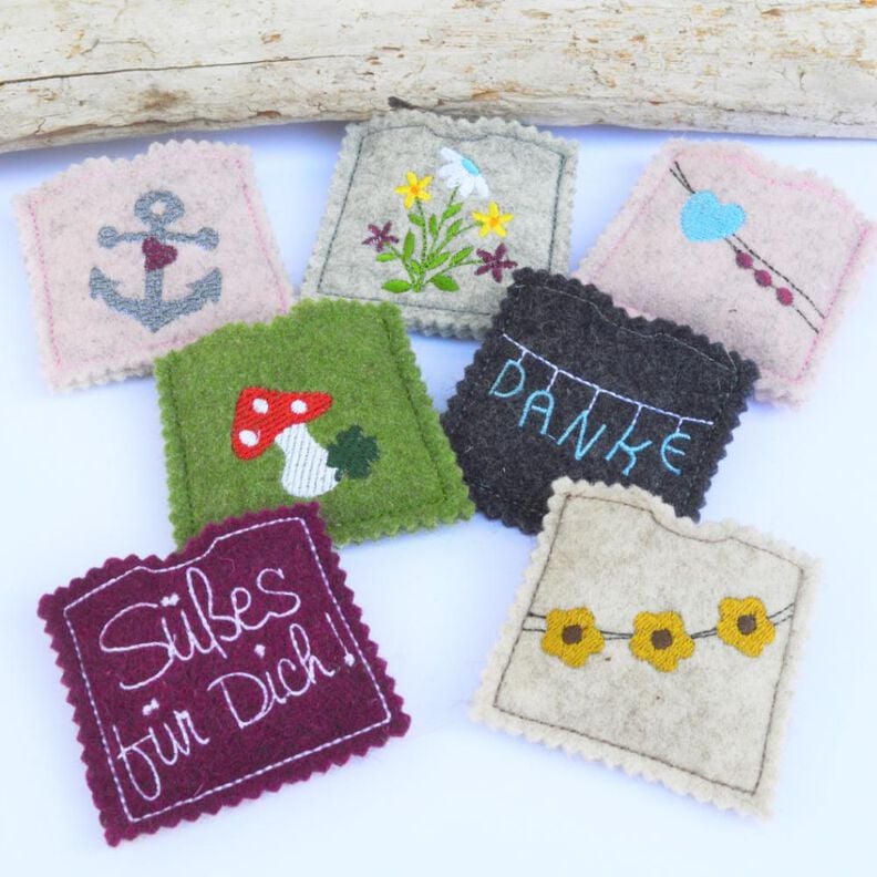 Stickdatei Schokohülle ITH klein 14 Motive image number 1