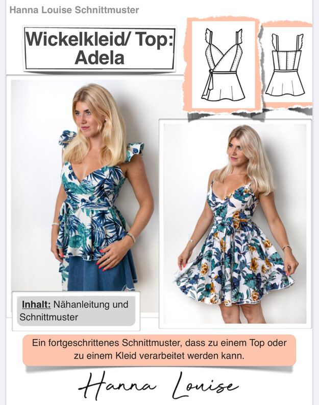 Wickelkleid/ Top #Adela Nähanleitung und Schnittmuster  image number 7
