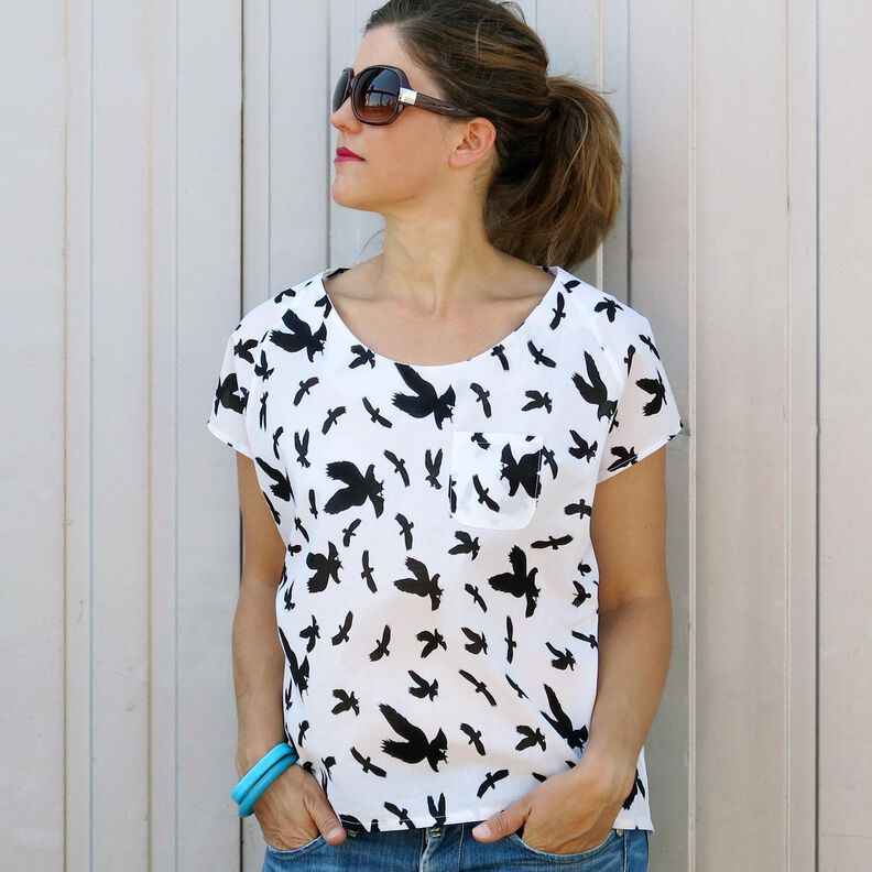 FRAU MIA - Luftige Raglanbluse XS-XXL image number 7