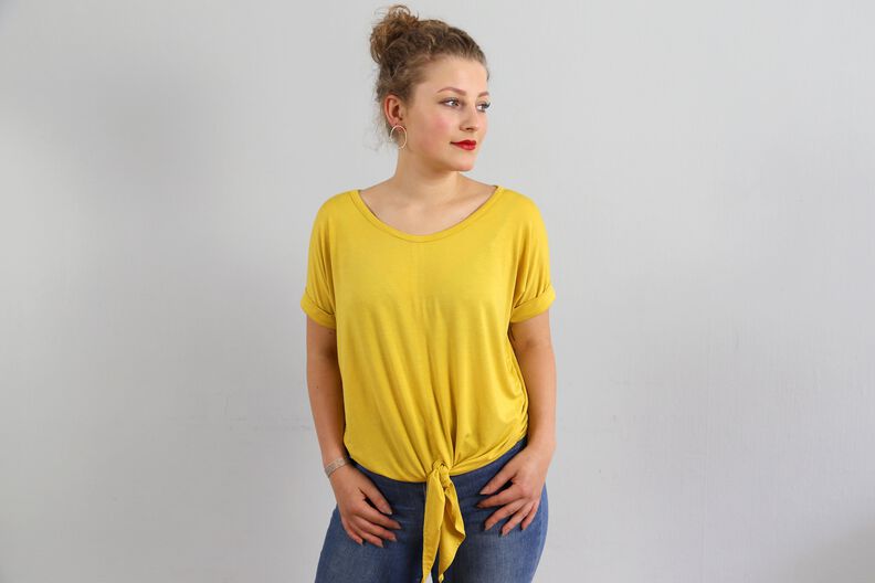 FRAU BILLE - luftiges Knotenshirt mit Ärmelaufschlag XS-L image number 2