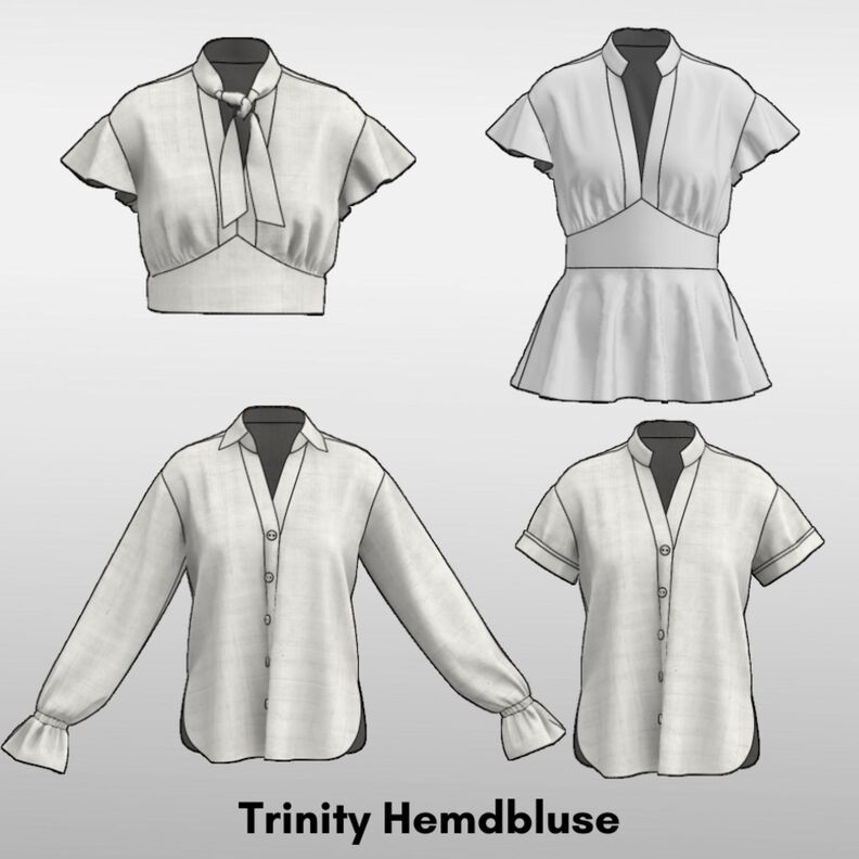 Trinity Hemdbluse Bluse-Top-Kleid 32-52 image number 5