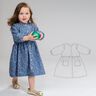 Schnittmuster Mädchen Kleid, ärmellos oder langen Ärmel MIMI thumbnail number 7