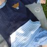 Musselin Babysweater Musling Gr. 56-104, Leinen, A4 + A0 thumbnail number 2