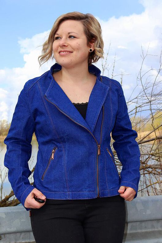 Jacke BIKER-Lola Gr. 34-54 PDF-Schnitt A4, A0 und Beamer image number 10