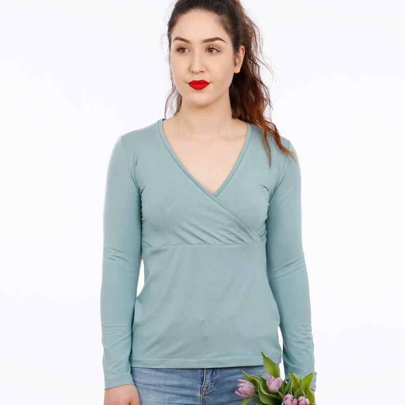 FRAU LIESE - Langarmshirt in Wickeloptik XS-XXL image number 2