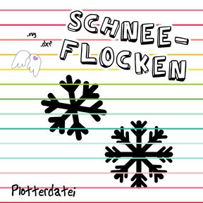 Schneeflocken Plotterdatei