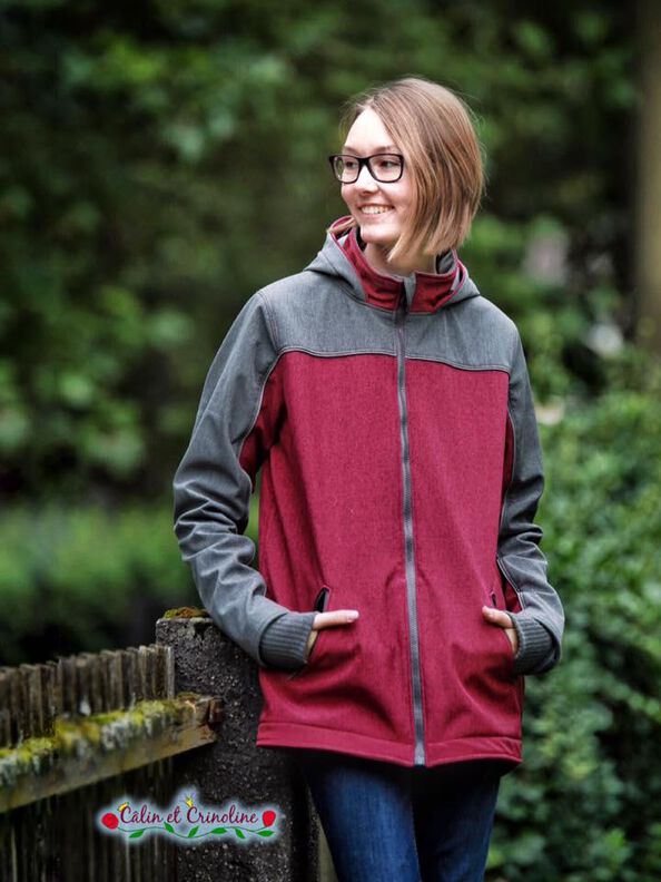 Softshelljacke Kinder Schnittmuster Gr. 74-176 - PEPE #74 image number 8