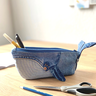 Wal-Federmäppchen, Jeans Upcycling und Stoffreste  thumbnail number 4