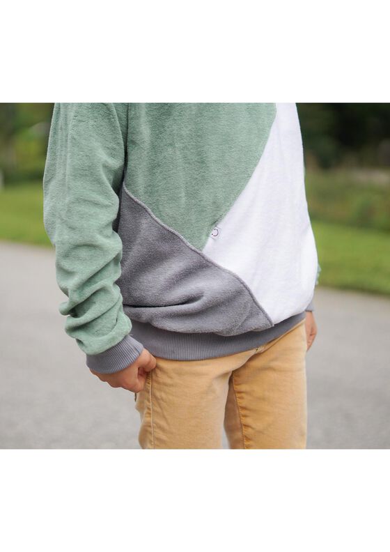 Raglan Sweater Farverig Gr. 128-170, A0, Teilungen image number 6