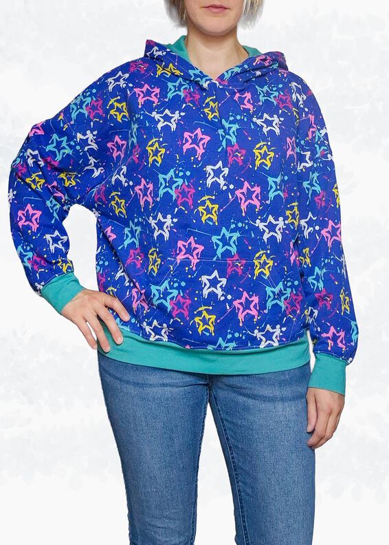Mara Oversize-Sweater & Hoodie + Fledermausärmel, Gr. 34–50 image number 7