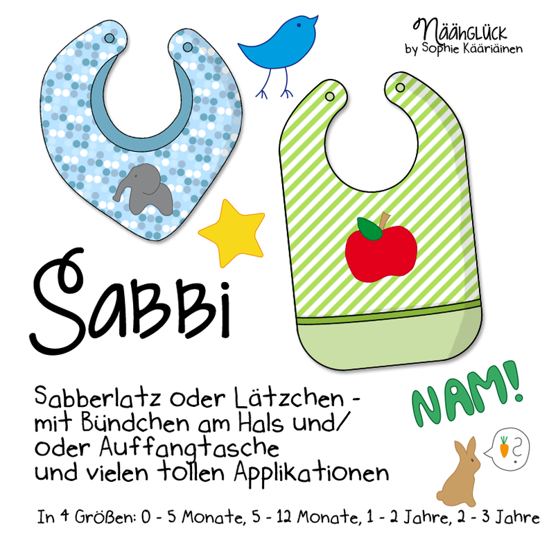 eBook Sabbi - Sabberlatz und Lätzchen in 4 Größen image number 1