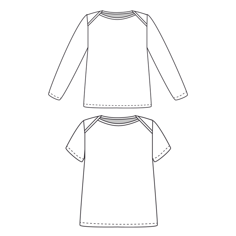 Baby Shirt Amerikanischer Ausschnitt KERDIL ♥ Gr. 56-98 image number 7