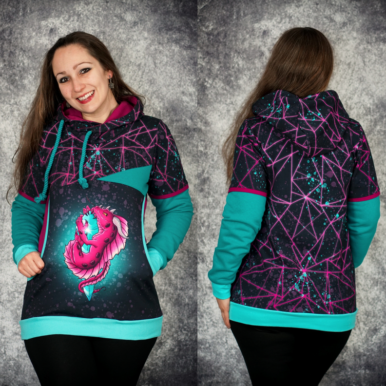 Avery Damen Hoodie/Ballonkleid Gr. 32 bis 48 image number 3