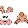 Hase vorn und hinten Applikationsvorlage PDF thumbnail number 1