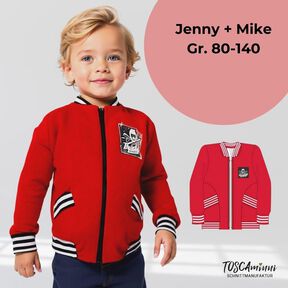 Collegejacke Jenny + Mike Gr. 80-140 Schnittmuster