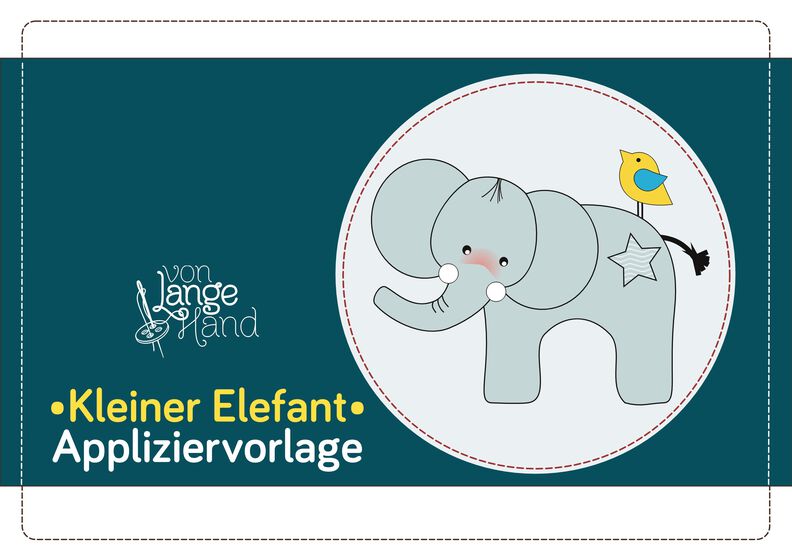 Appliziervorlage KLEINER ELEFANT image number 1