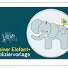 Appliziervorlage KLEINER ELEFANT thumbnail number 1