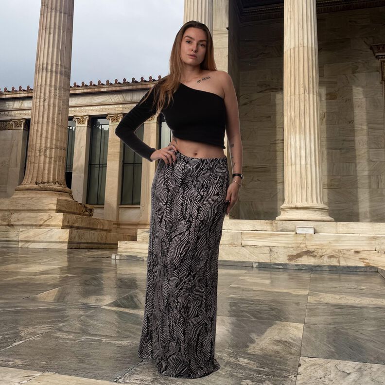 INFINITY SLIP SKIRT fließender Rock Damengr. 30-62 image number 1