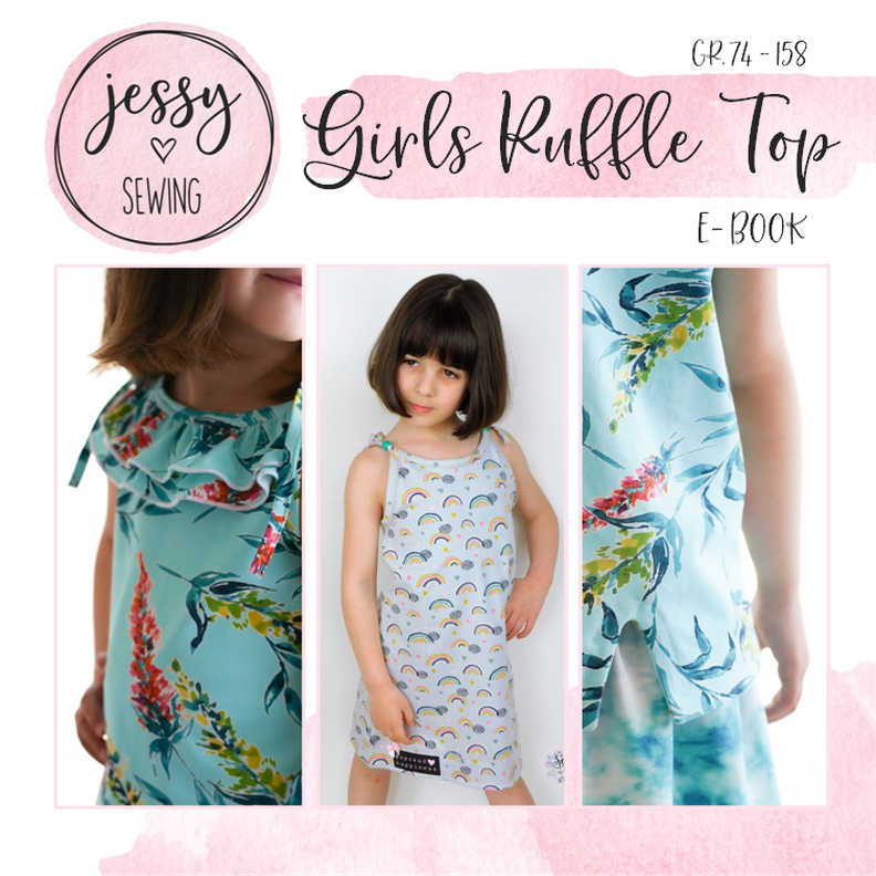 *Girls Ruffle Top* Rüschentop, Rüschenkleid Gr. 74-158 image number 1