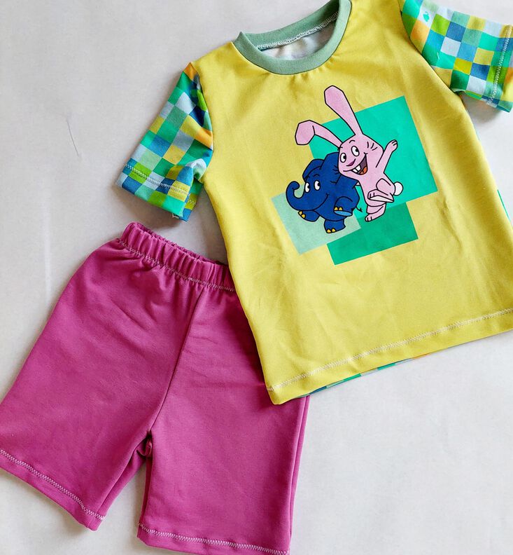 Schnittmuster Schlafanzug Gr 80-140 Beamerdatei image number 8