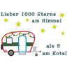 Camping Hänger - Lieber 1000 Sterne am Himmel Stickdatei  thumbnail number 4