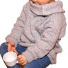 Knopfleisten Kinder Pullover BUTTON RAGLAN Baby Gr. 50 - 86 thumbnail number 2