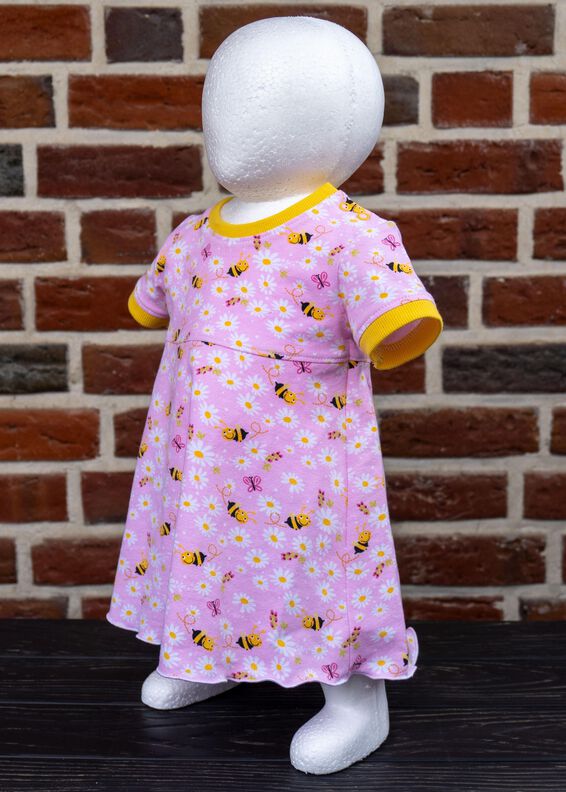 Chrissy – Baby Kleid Shirt mit Puffärmeln Gr. 56-98, A4+A0 image number 8