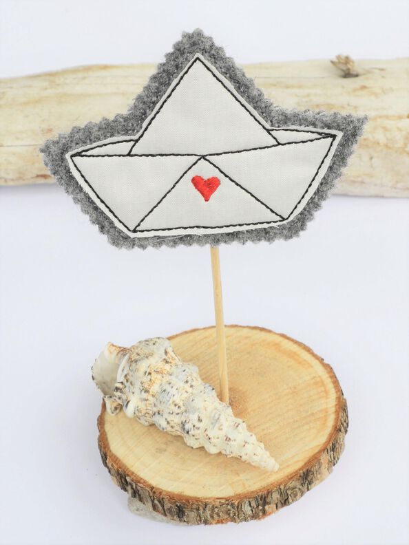 Stickdatei Schiff Boot ITH Schiffchen Stabstickdatei image number 2