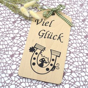 Plotterdatei Gl&uuml;ck Hufeisen