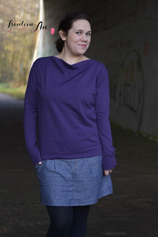Wasserfallshirt "Kat",  Gr. 158-46 image number 4